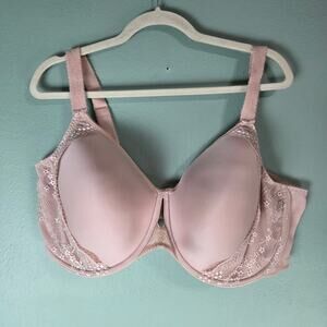 Elomi Womens Charley Fawn Bandless Spacer Molder Bra 44I Lace Underwire Neutral